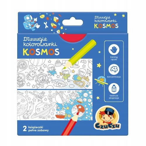 

CzuCzu Dłuuugie kolorowanki Kosmos dla dzieci 4+