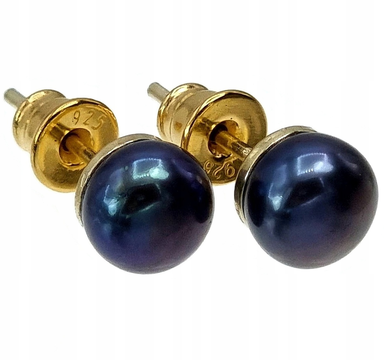 Pravé perly Elegantní Náušnice Zlaté Stříbro