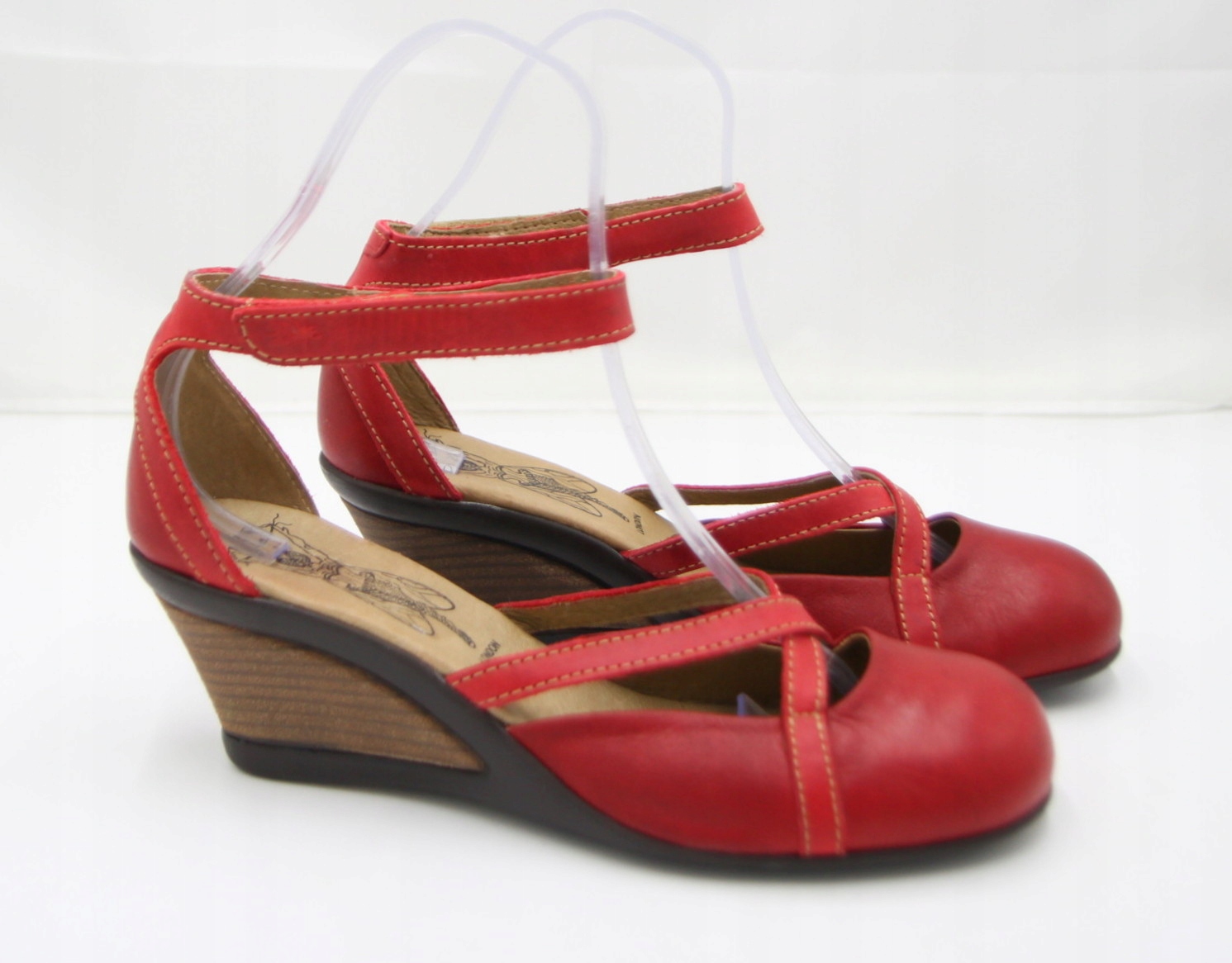 Fly London skórzane damskie sandały na koturnie 41 ( 27,2 CM) Marka Fly London