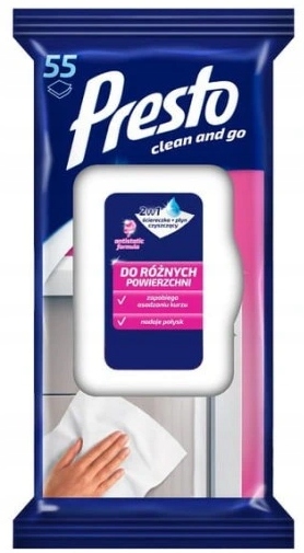 

Presto ściereczki do Różnych Powierzchni 55 szt