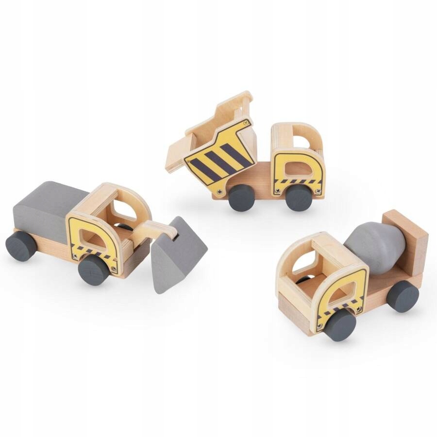 Drewniany Plac Budowy Z Dużym Ruchomym Dźwigiem i Pojazdami Żuraw Wieżowy Płeć chłopcy