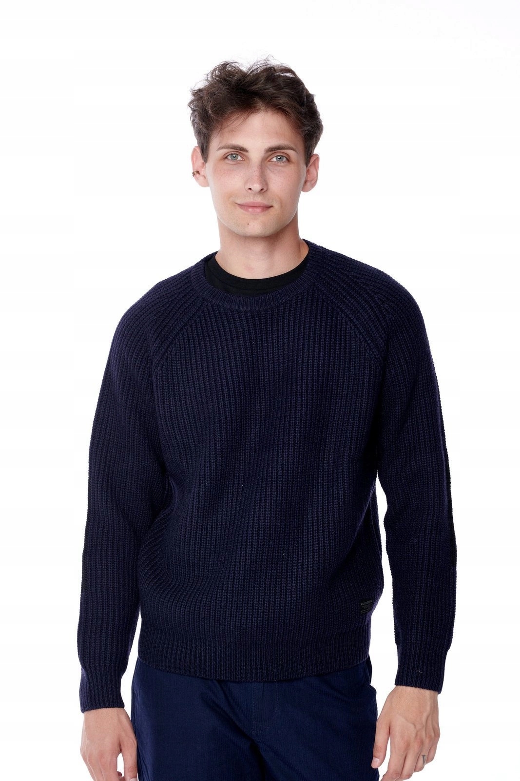 Pánský svetr Lee Chunky Crew Neck Midnight Navy L83KLNMA S