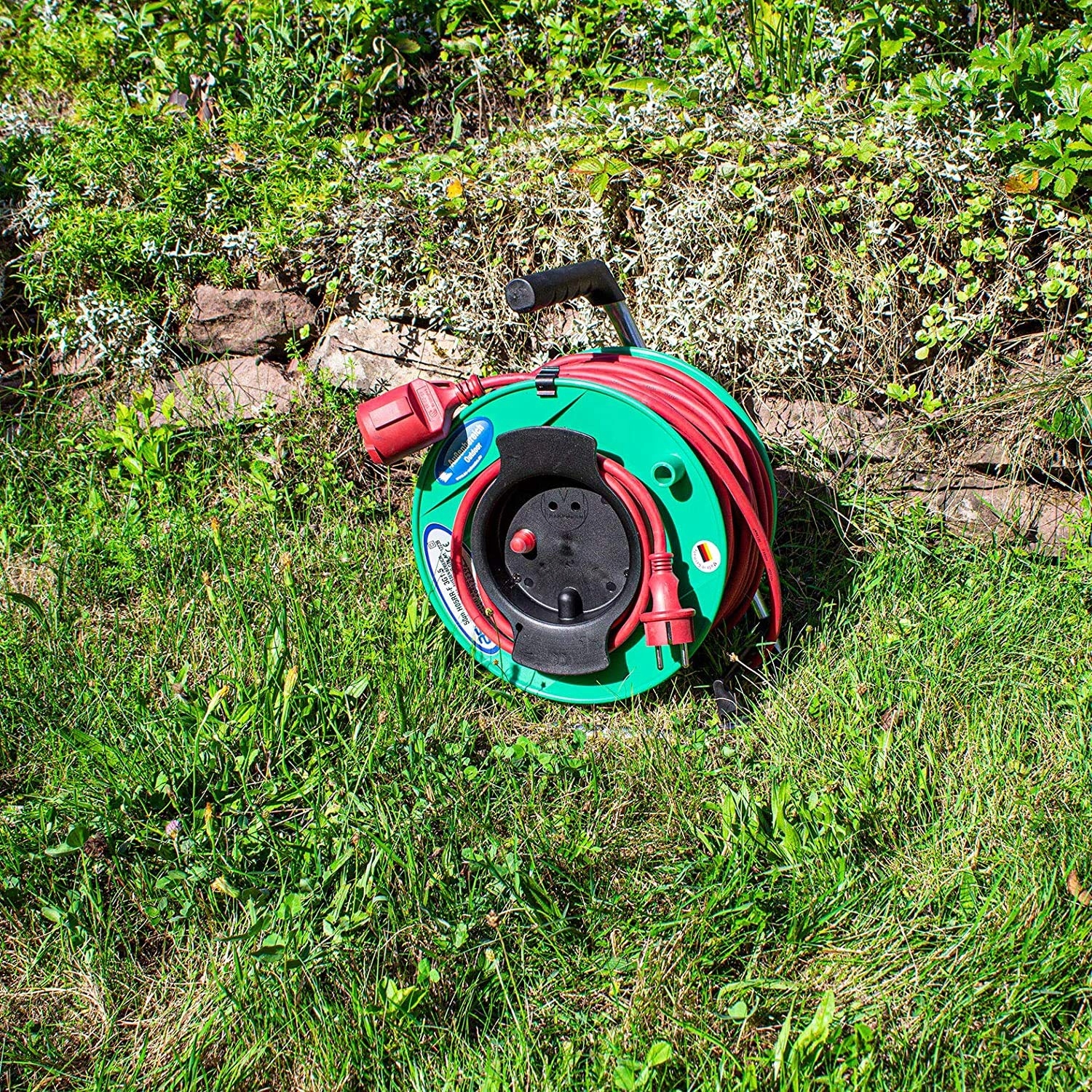 SCHWABE Bęben Kablowy Ogrodowy 25m IP44 230V 16A Czerwony — miniatura 3