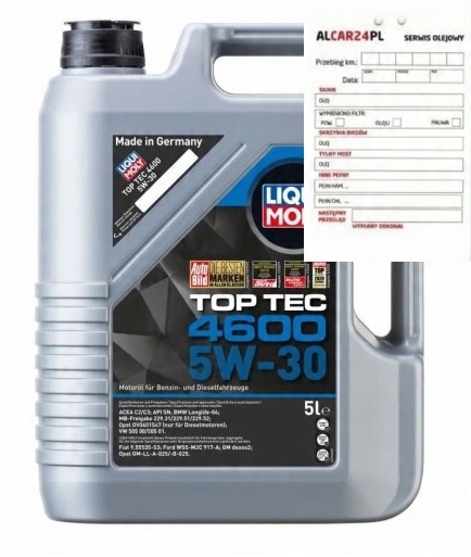 

Liqui Moly Olej 5W30 Top Tec 4600 5L