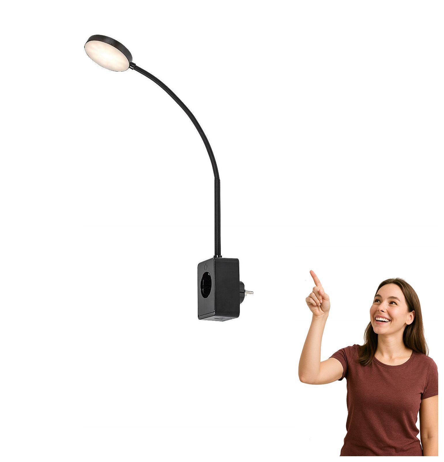 Zásuvková lampa s Led zásuvkou 4W Tivro 71284 Rabalux