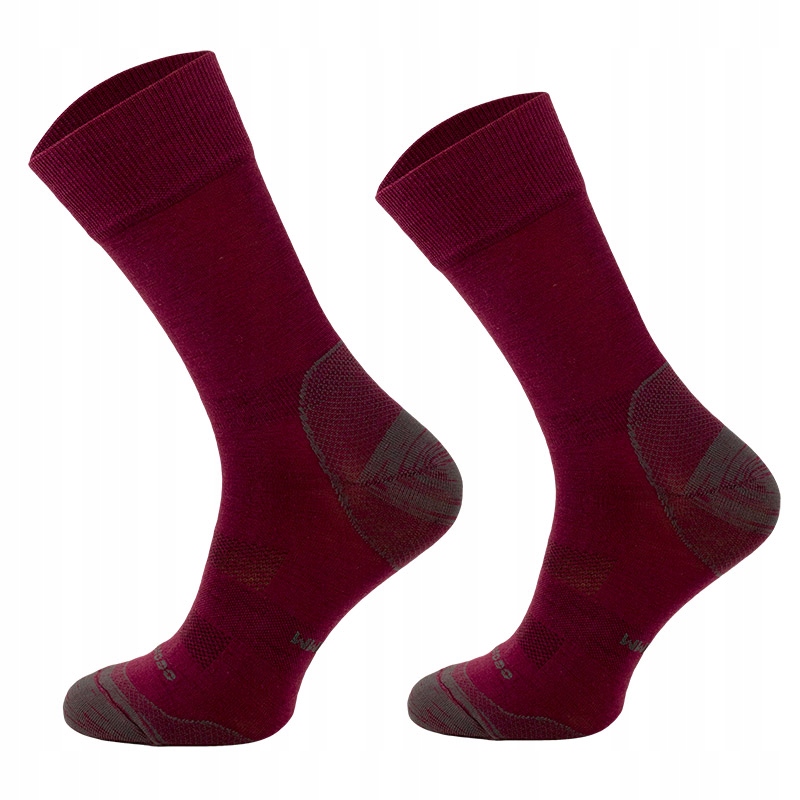 Skarpety skarpetki Comodo Hunting Merino wool lines TRE13 bordowe 39-42