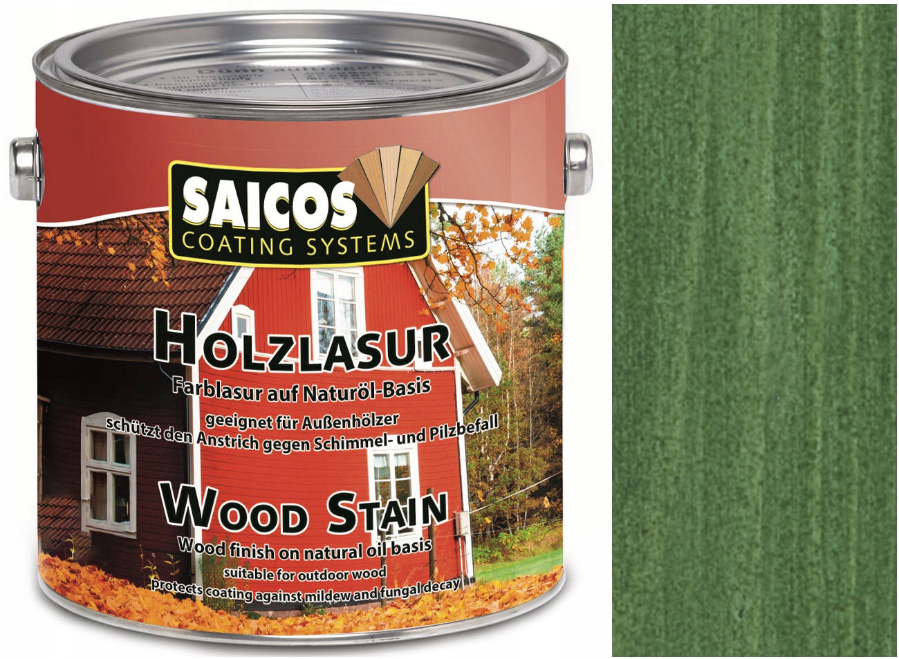 Saicos Olejová mořidla Glazura Jedlově Zeleň 0060 0,75 l