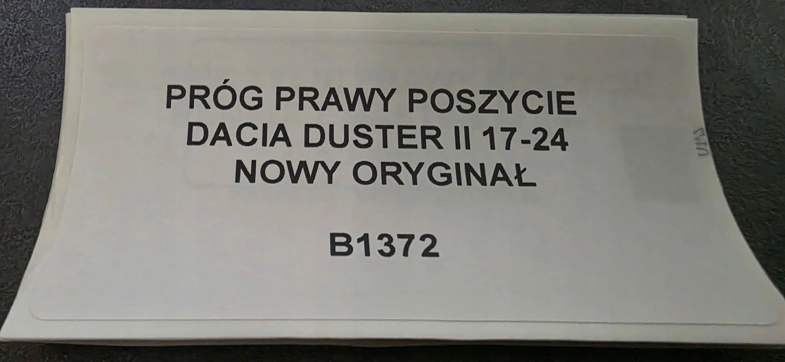 threshold right side DACIA DUSTER II 17-24 new original