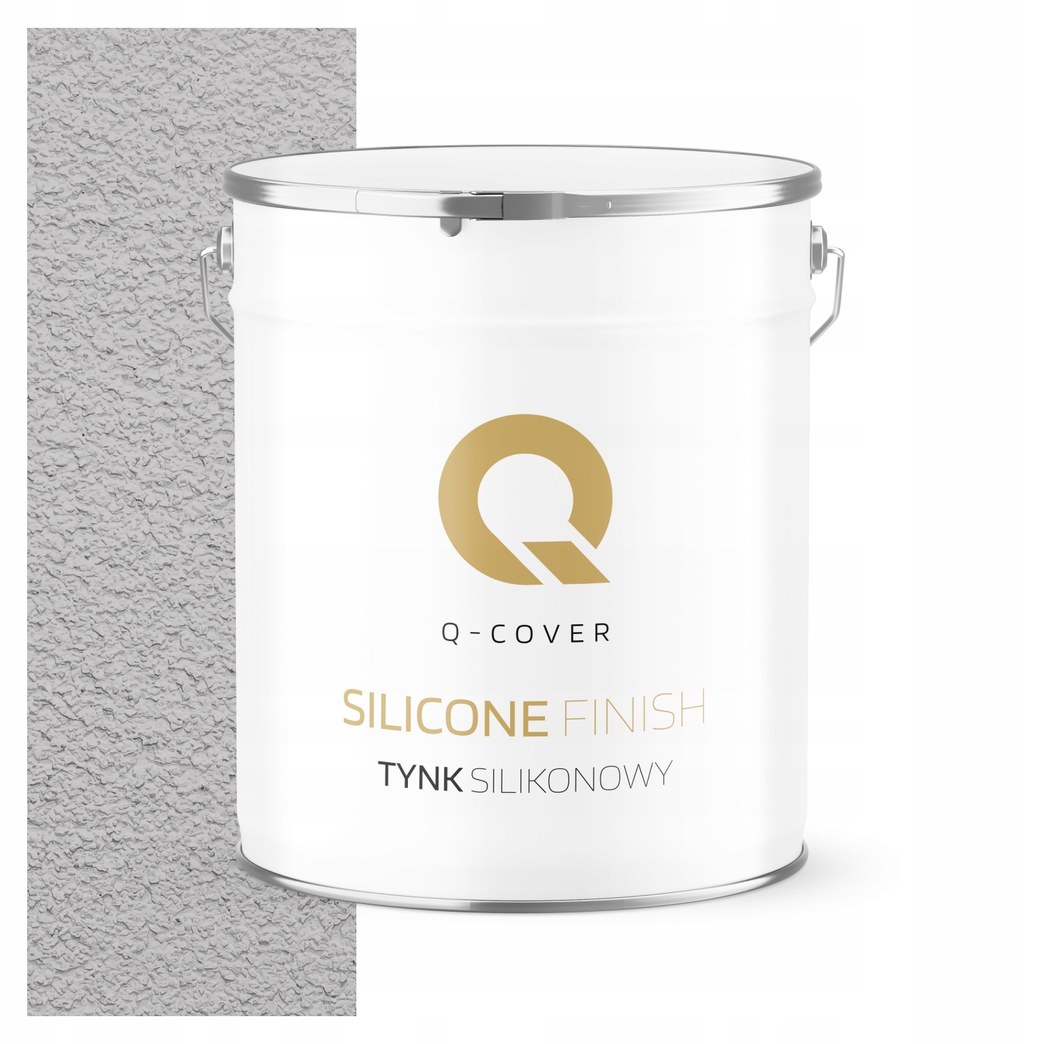 Tynk Silikonowy Elewacyjny Szary Jasny F262 7KG Zewnętrzny Granulacja 2.0mm