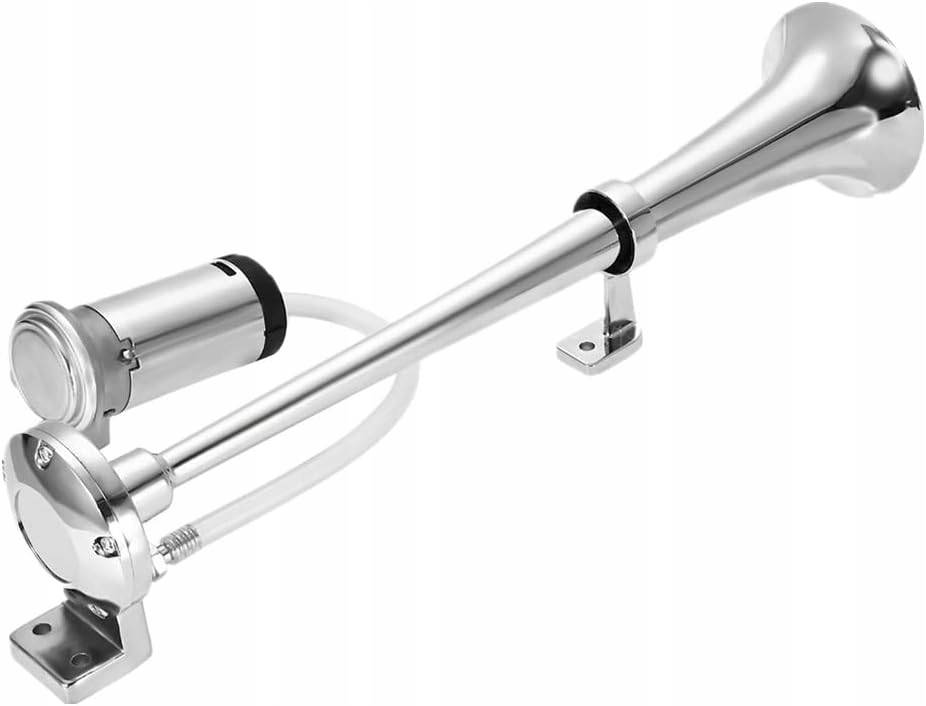 GŁOŚNY KLAKSON FANFARA SYGNAŁ DŹWIĘKOWY SAMOCHODOWY Z KOMPRESOREM TIR 12V