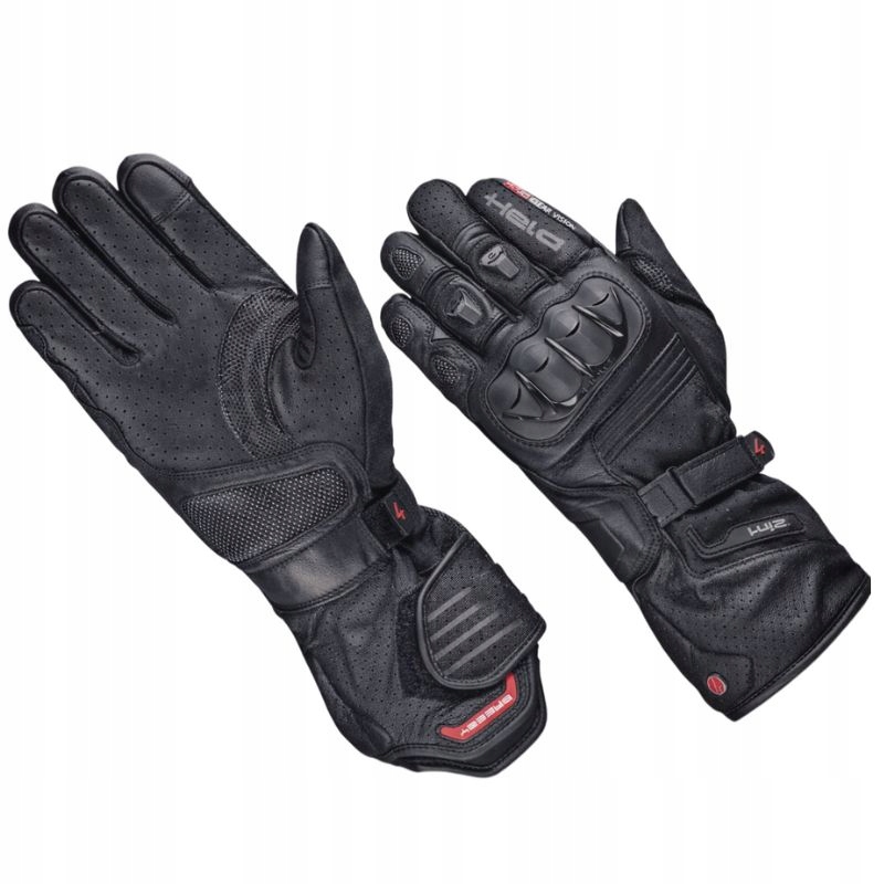 Kožené Nepremokavé Motocyklové Rukavice Held Air N Dry II Čierne Gore Tex