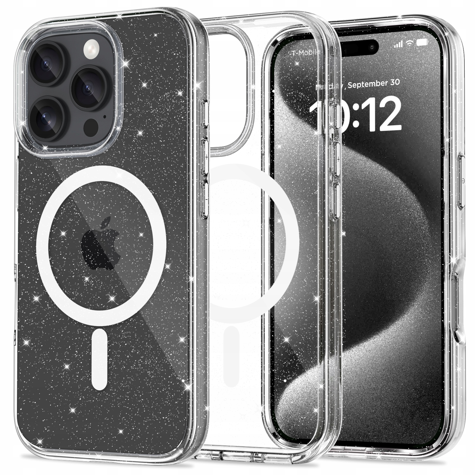 Tech- Protect Flexair Hybrid MagSafe iPhone 16 Pro Glitter Tech- Protect