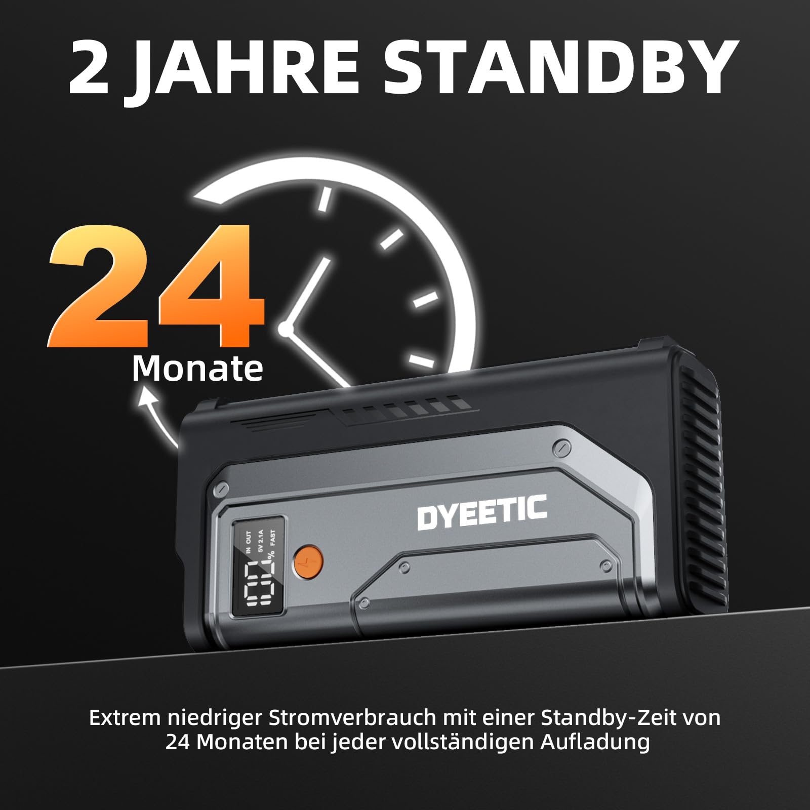 POWERBANK Starthilfe 7000A Do Samochodów 12V Benzyna Diesel LED USB — miniatura 6
