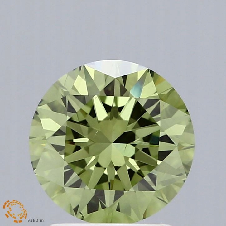 Diament laboratoryjny kolorowy 2.0ct ROUND Fancy Vivid Green VS2 (IGI)