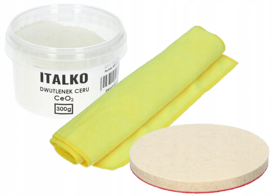 

Zestaw Tlenek Ceru 300g Pad Filcowy 125MM Ręcznik