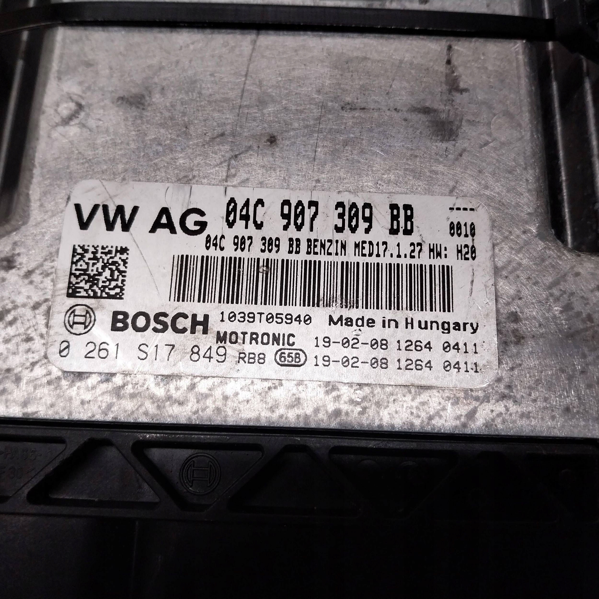 computer control unit of the engine 04C907309BB AUDI A3 8V Q2 81A ARONA 1.0TSI