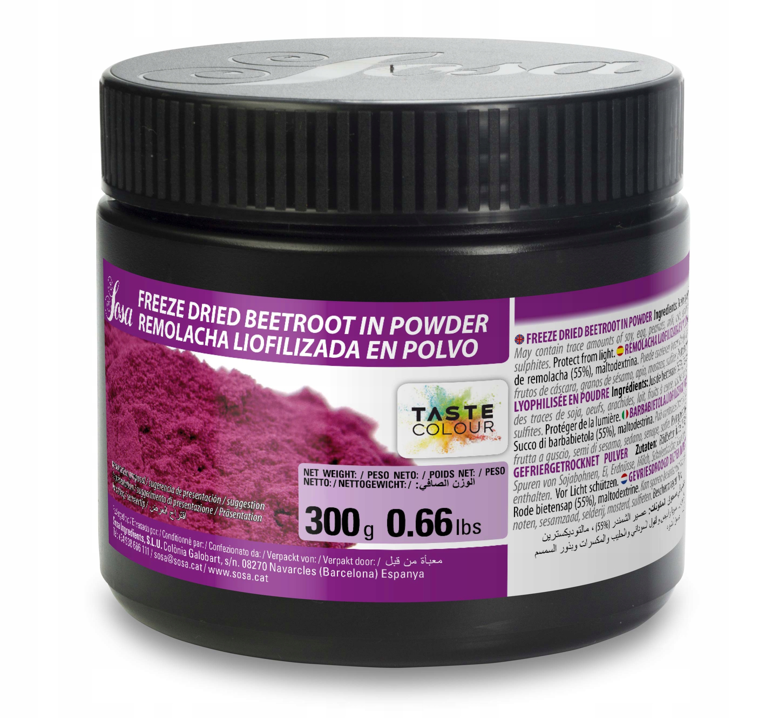 Červená Řepa Lyofilizovaná červená řepa v prášku Sosa 300 g