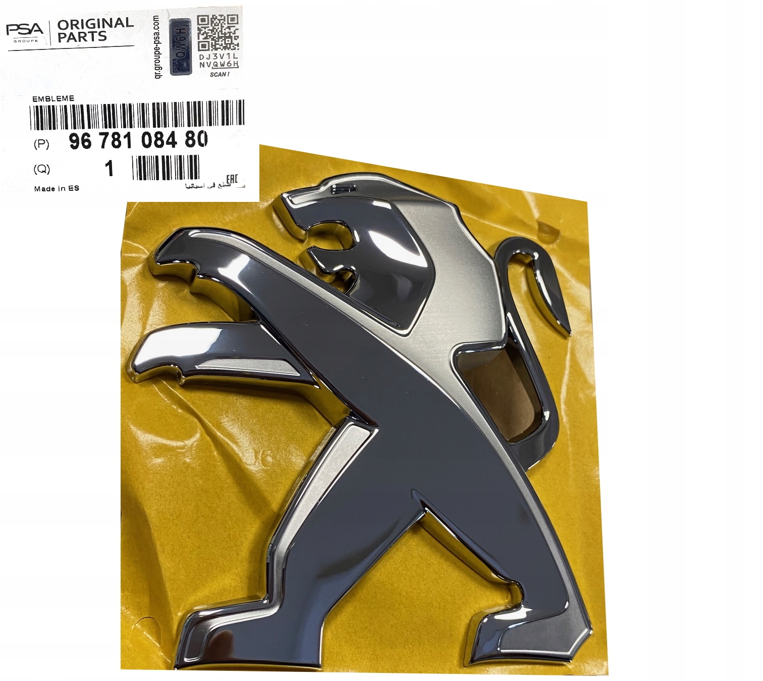 Logo Emblemat Znaczek Zderzaka Przód Peugeot 308 II 3008 5008 Expert III Oe