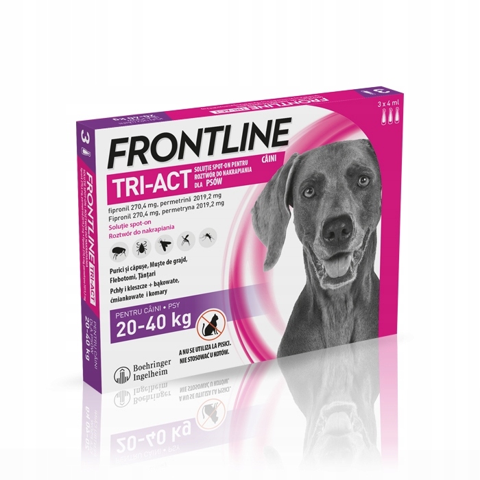 Frontline Tri-Act roztwór do nakrapiania dla psów rozmiar L
