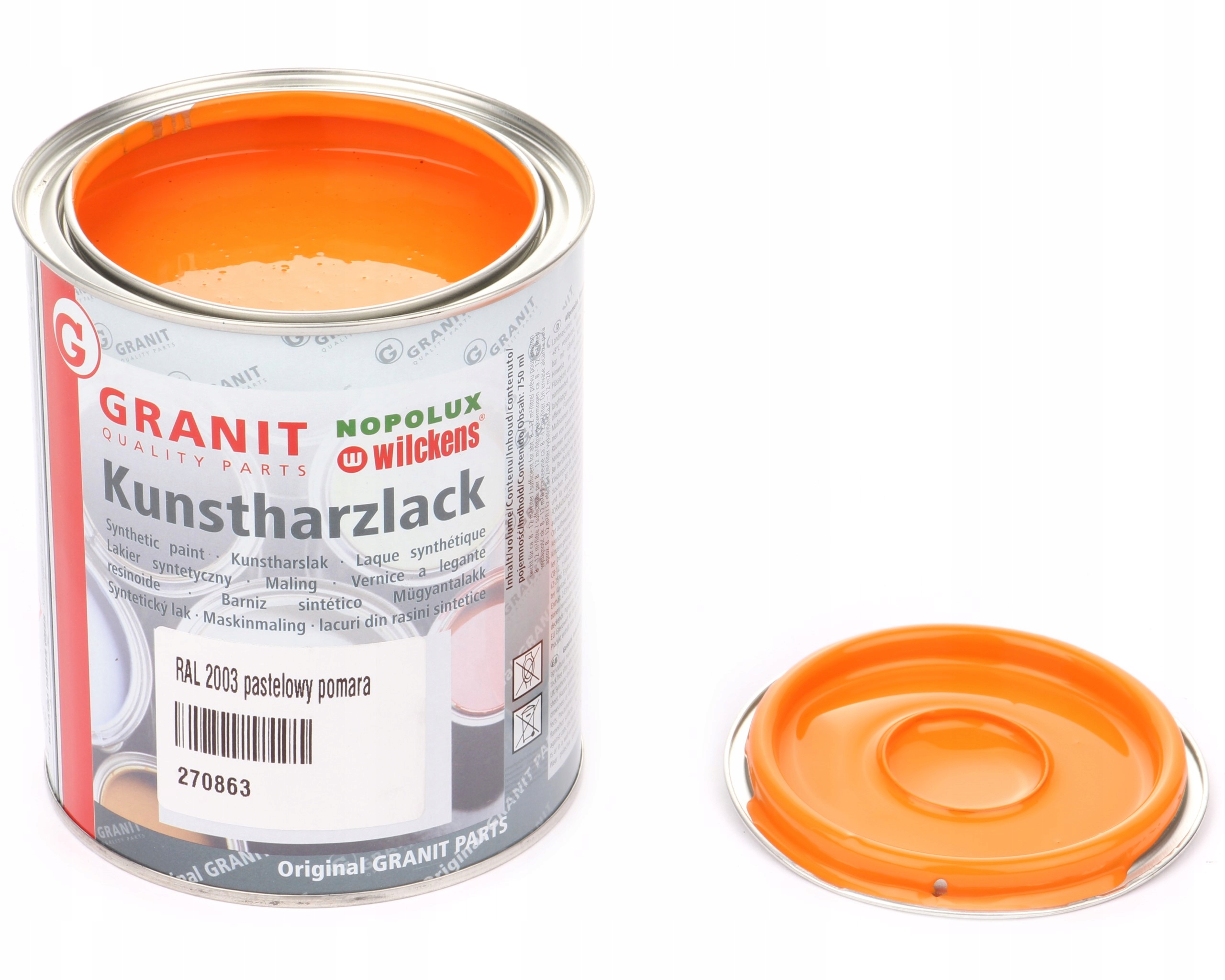 lak, barva pro stroje RAL2003 1l Wilckens Granit