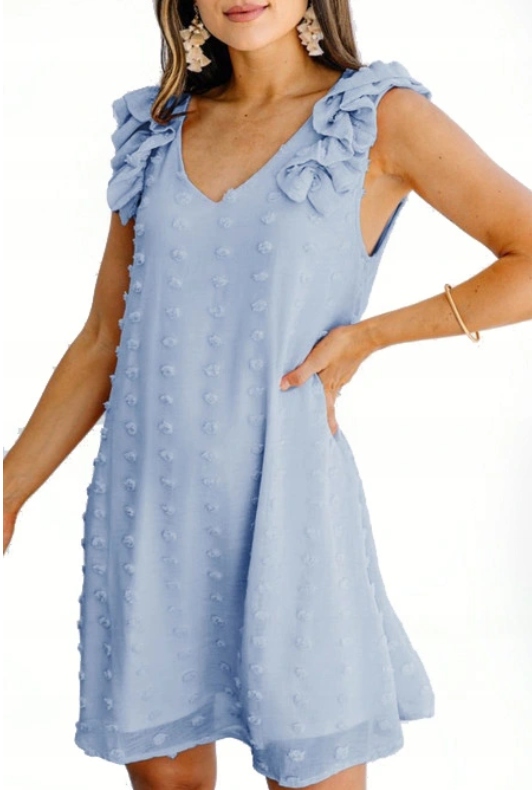 

Letnia Sukienka Zwiewna Rozkloszowana Na Lato S 36