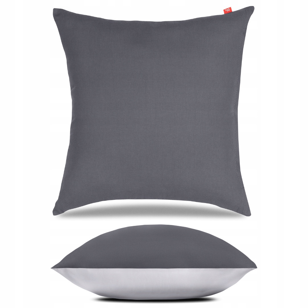 POSZEWKA NA PODUSZKĘ 40X40 JASIEK BAWEŁNIANA DEKORACYJNA SZARA BAWEŁNA 100%