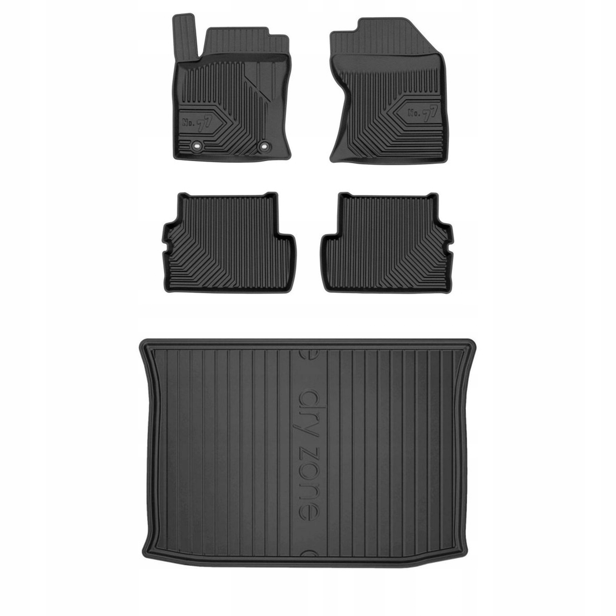 Gumová sada kobercov a rohoží Ford Focus I 1998-2004 Hatchback, bez regulácie