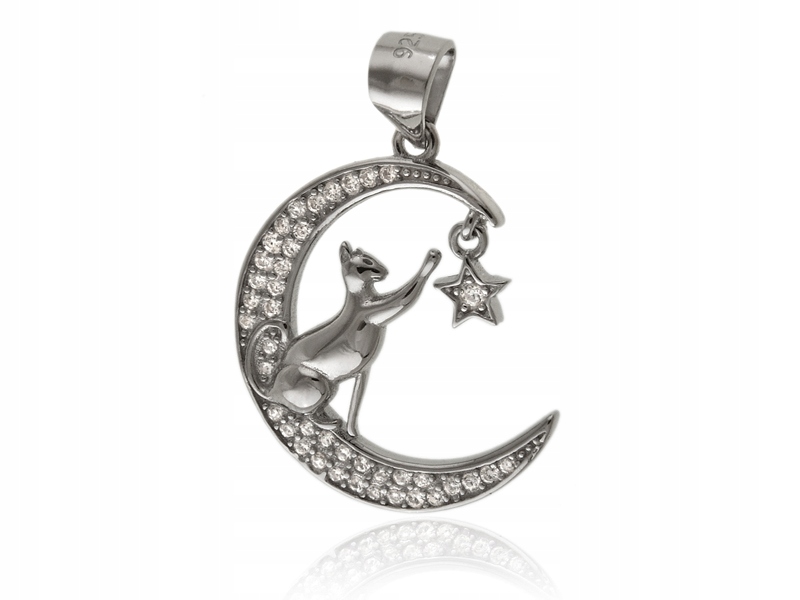 WISIOR KOT KOTEK CAT KICIUŚ KSIĘŻYC w0453 - 2,1g.