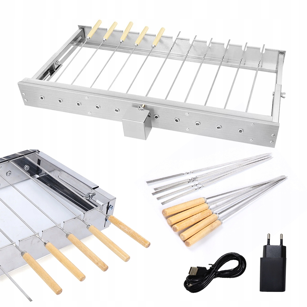 Šamponové Špízy 12 Ks Na Stojanu Inox Grill