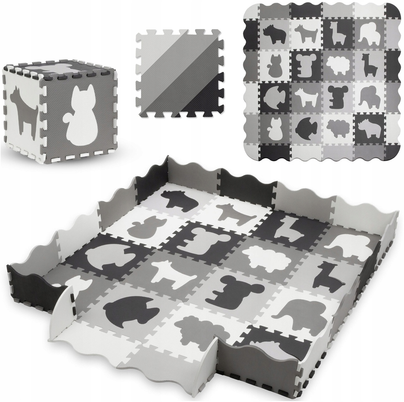 MATA PIANKOWA EDUKACYJNA PUZZLE PIANKOWE XXL KIDWELL HAPPY