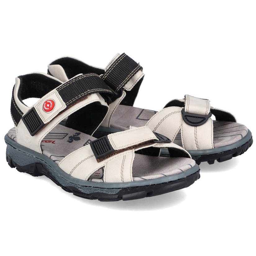 Dámské sandály Rieker 68851-80 White béžové Eko Kůže Vel. 38