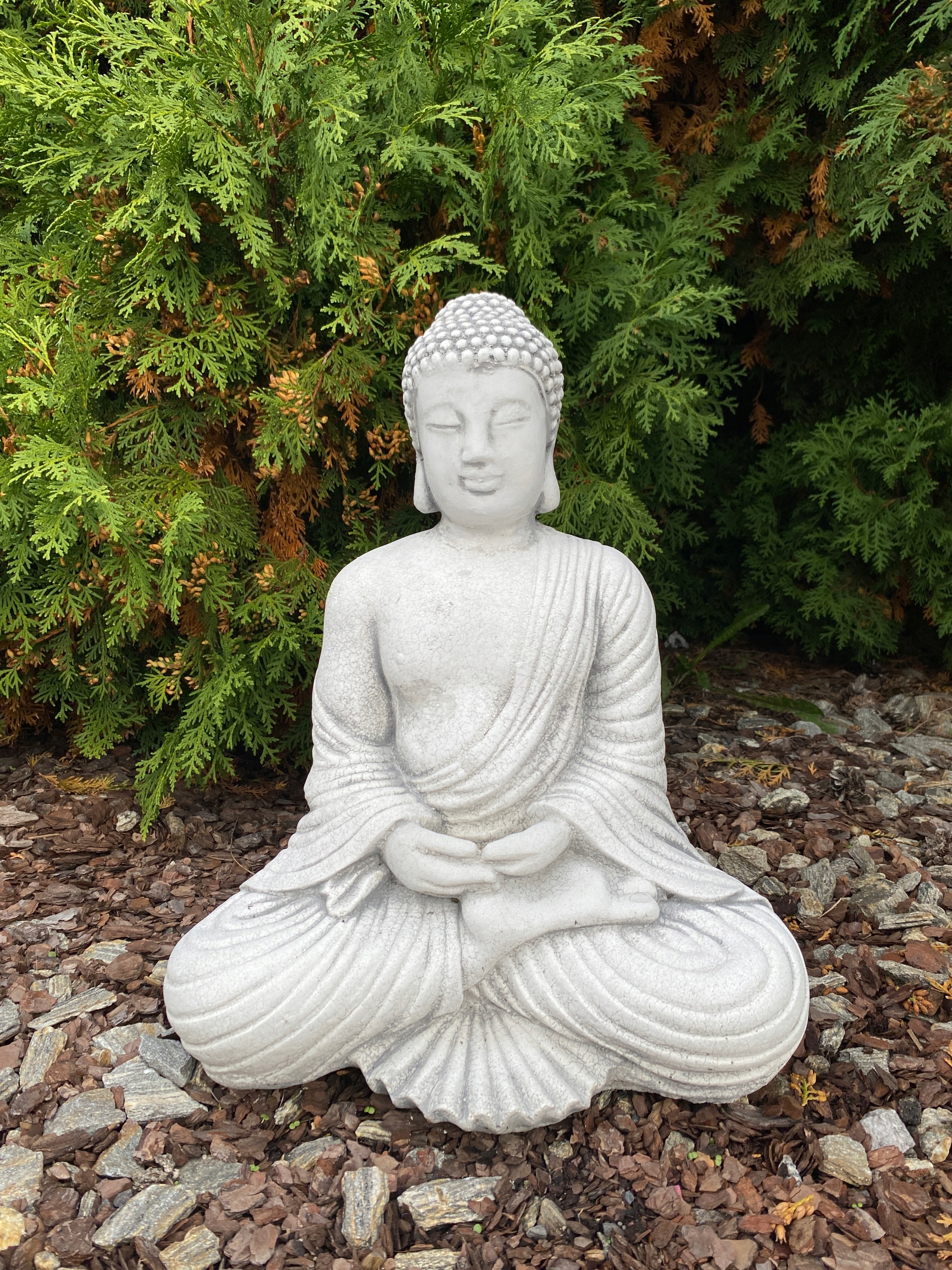 Figurka Buddha Betonové zahradní figurky Buddhistická figurka