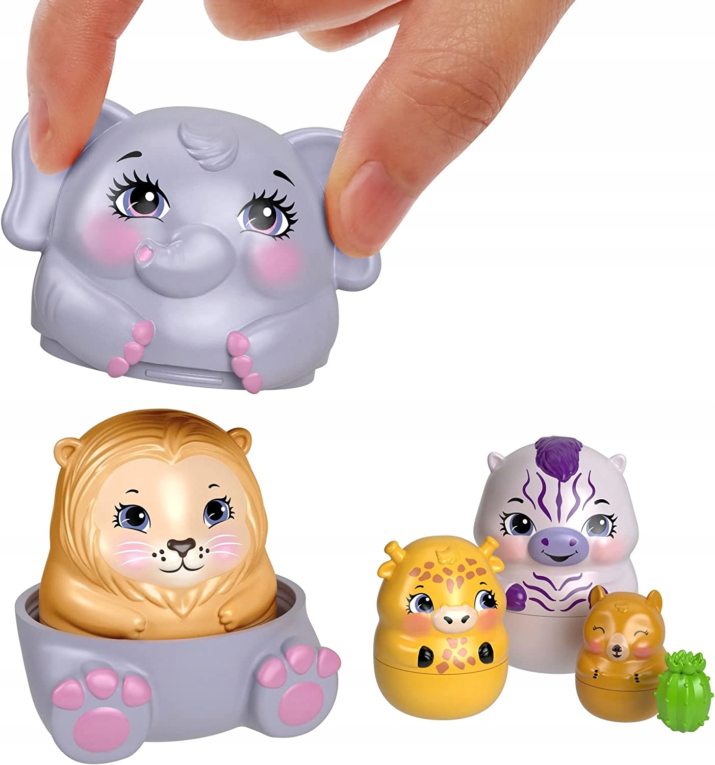 ENCHANTIMALS CHATKA DOMEK LALKA GRISELDA GIRAFFE Seria Secret Besties