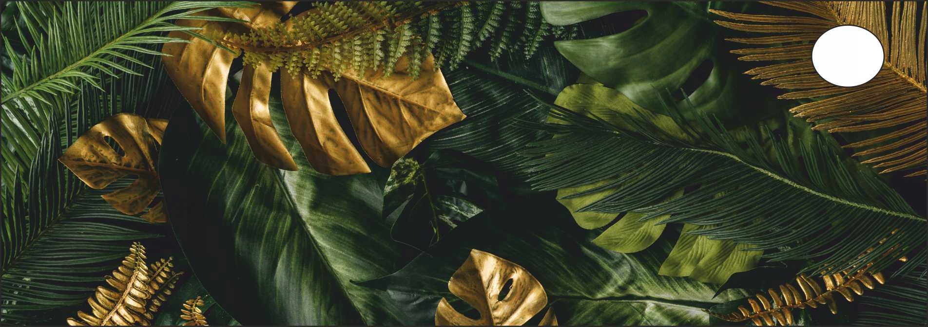 PODKŁADKA na biurko micke 142x50 MONSTERA LIŚCIE
