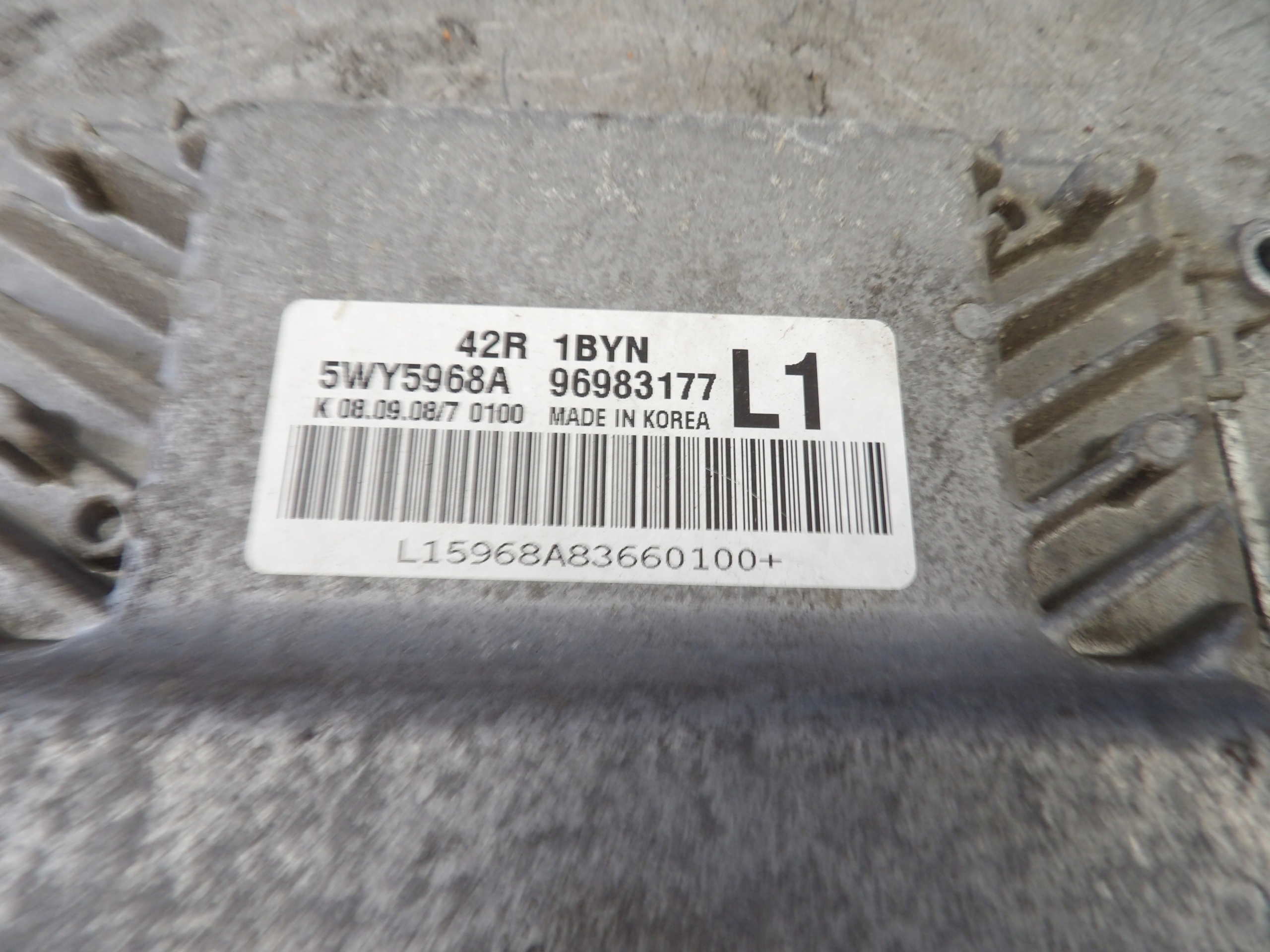 CHEVROLET AVEO II T255 COMPUTER 5WY5968A 96983177