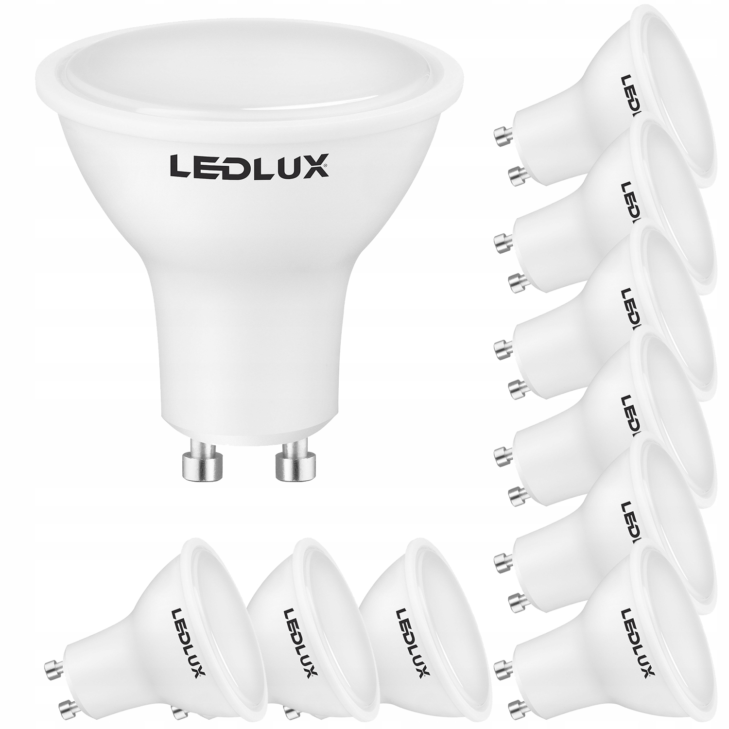 

10x Żarówka Led GU10 12W 1190Lm Niemrugająca 3000K