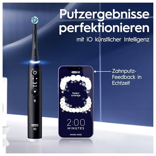 ORAL-B IO Series 6 Plus Electric Toothbrush Set 4 Heads 5 Modes Travel Case — miniatura 7