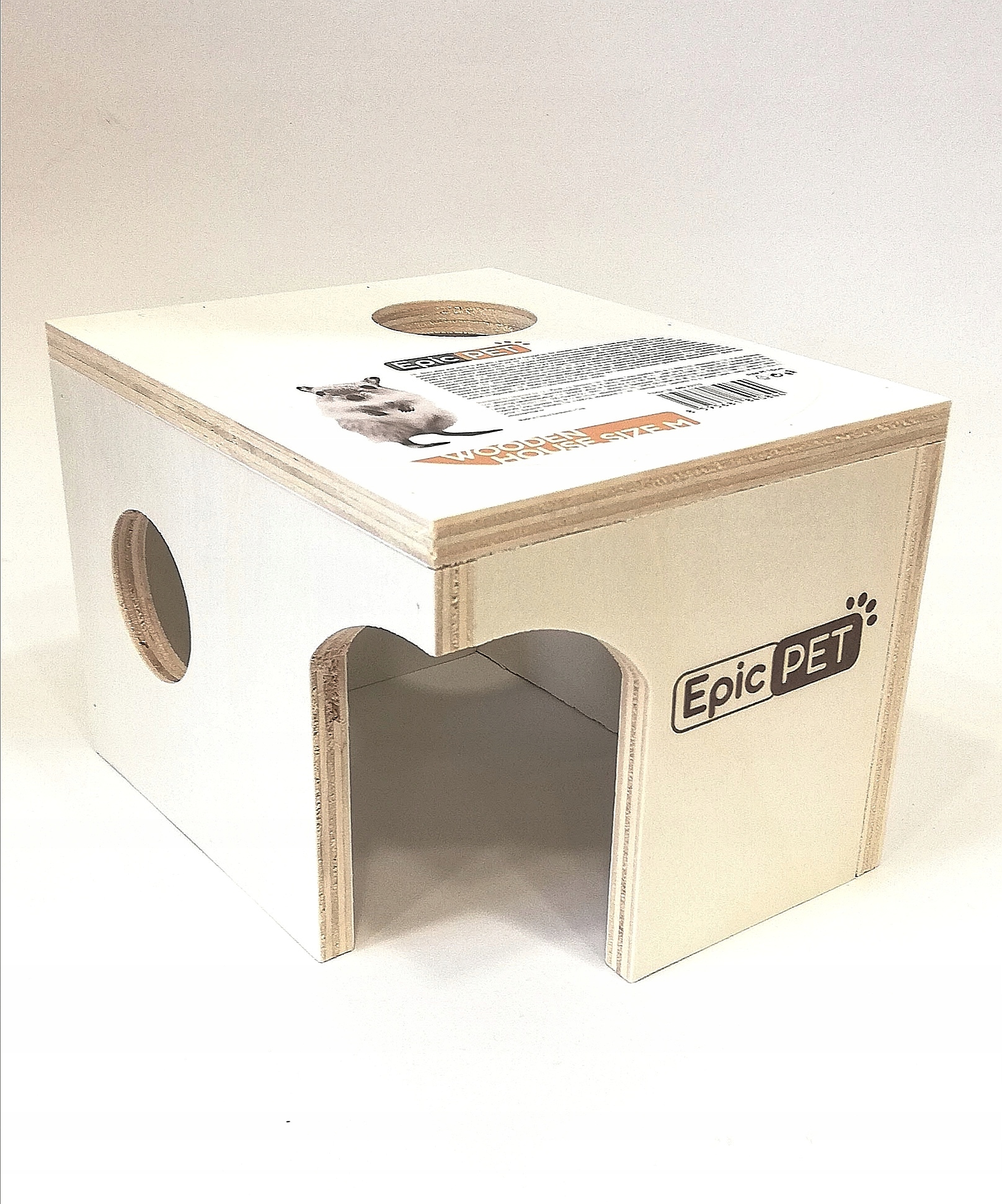 DOMEK DREWNIANY DLA CHOMIKA MYSZOSKOCZKA GRYZONIA