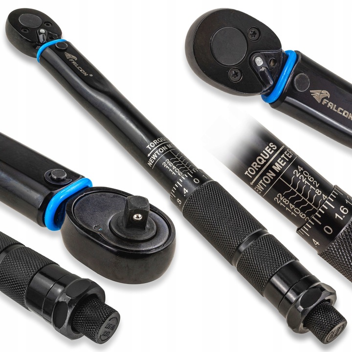 Klucz Dynamometryczny 1/4" 2-24 Nm Profesjonalny Blokada Momentu Cr-v