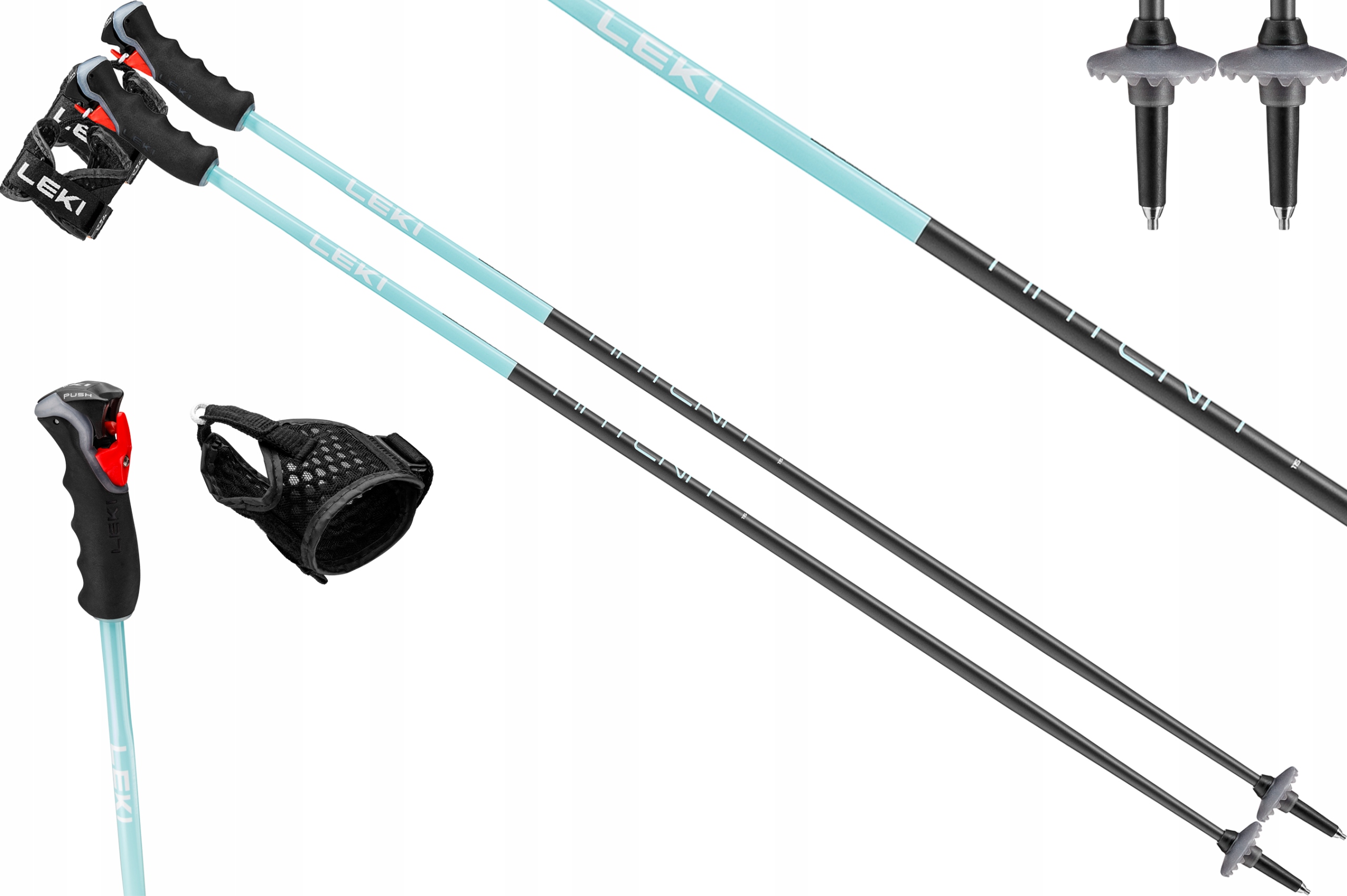 Kijki kije narciarskie zjazdowe Leki Artena Airfoil 3D 65367971 120cm
