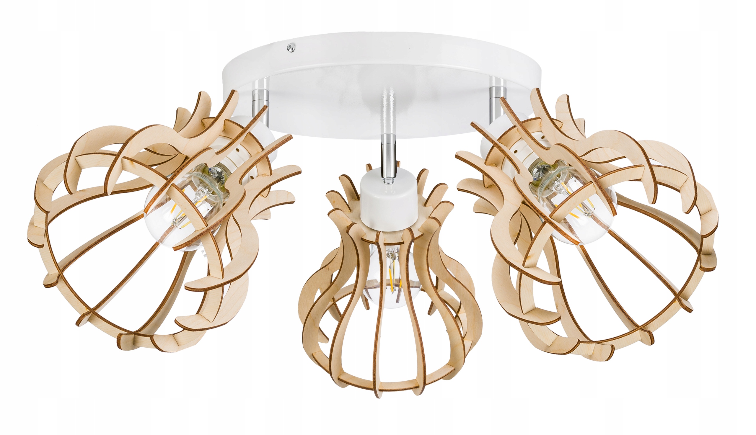 Stropní lampa stropní svítidlo lustr Loft Pohyblivé dřevo 3