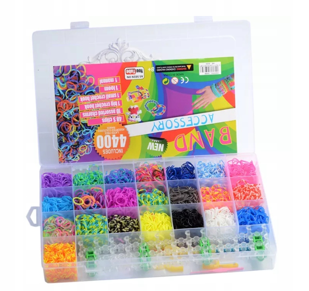 

Gumki Do Robienia Bransoletek Duży Zestaw XXL