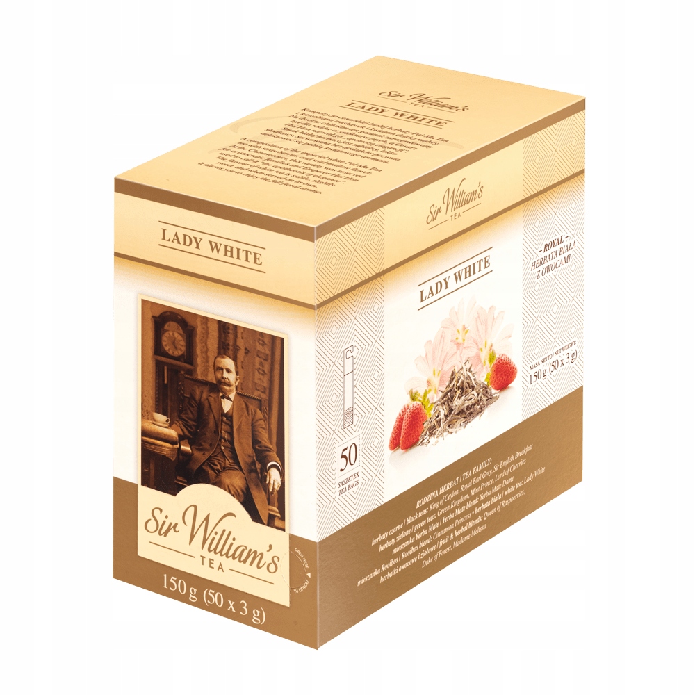 Herbata Biała Sir William's Lady White 50 saszetek