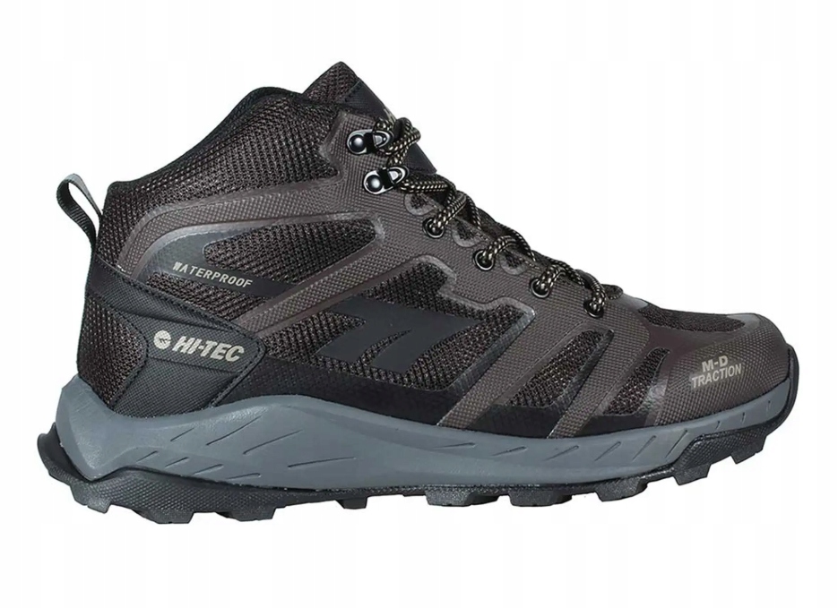Hi-Tec Toubkal Mid Waterproof Horské turistické trekové boty pro muže 42