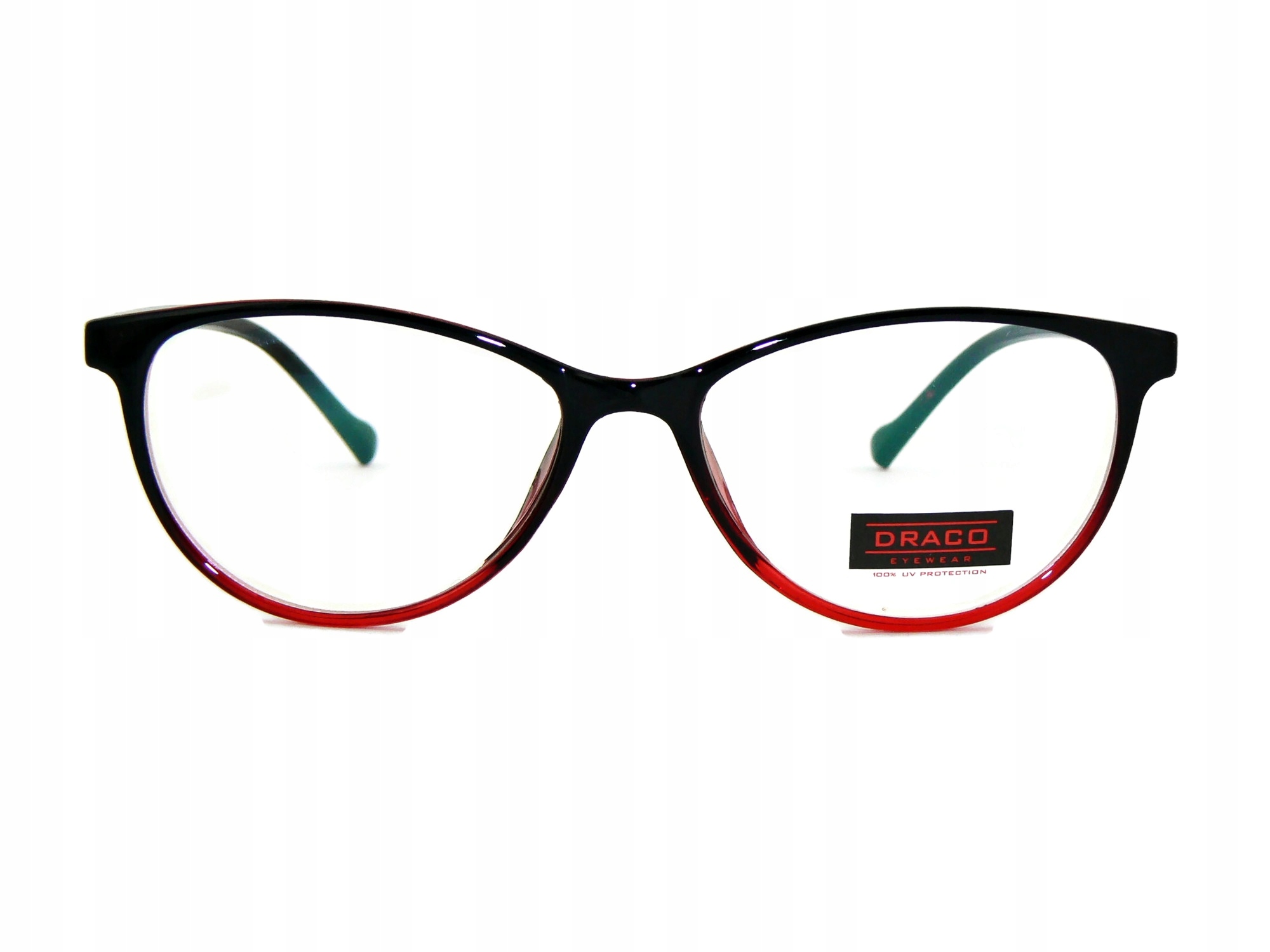 OKULARY ZERÓWKI ANTYREFLEKSYJNE DAMSKIE KOMPUTERA KOCIE CAT EYE KOLOROWE