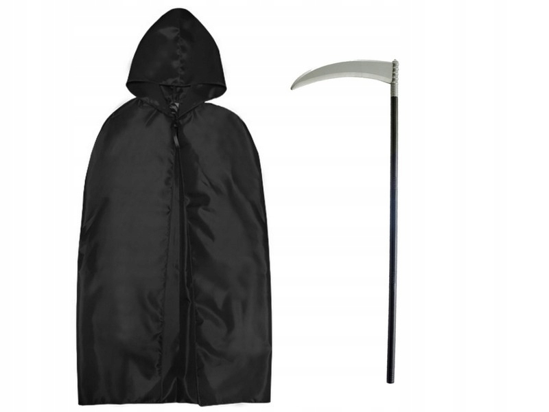 

Strój Śmierć Kostucha Halloween Zestaw 2el