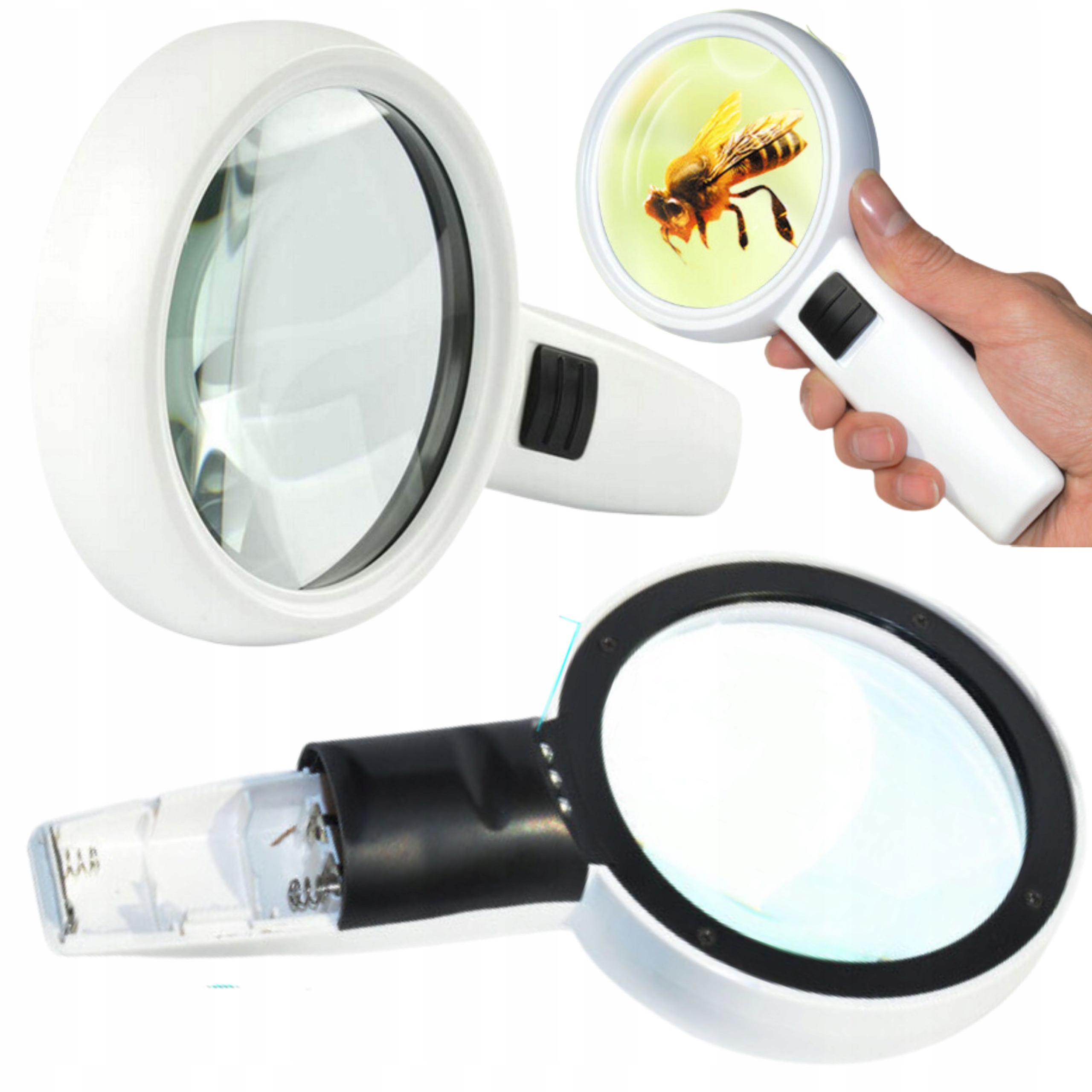 Duza Lupa Szklo Powiekszajace Owietlenie Led