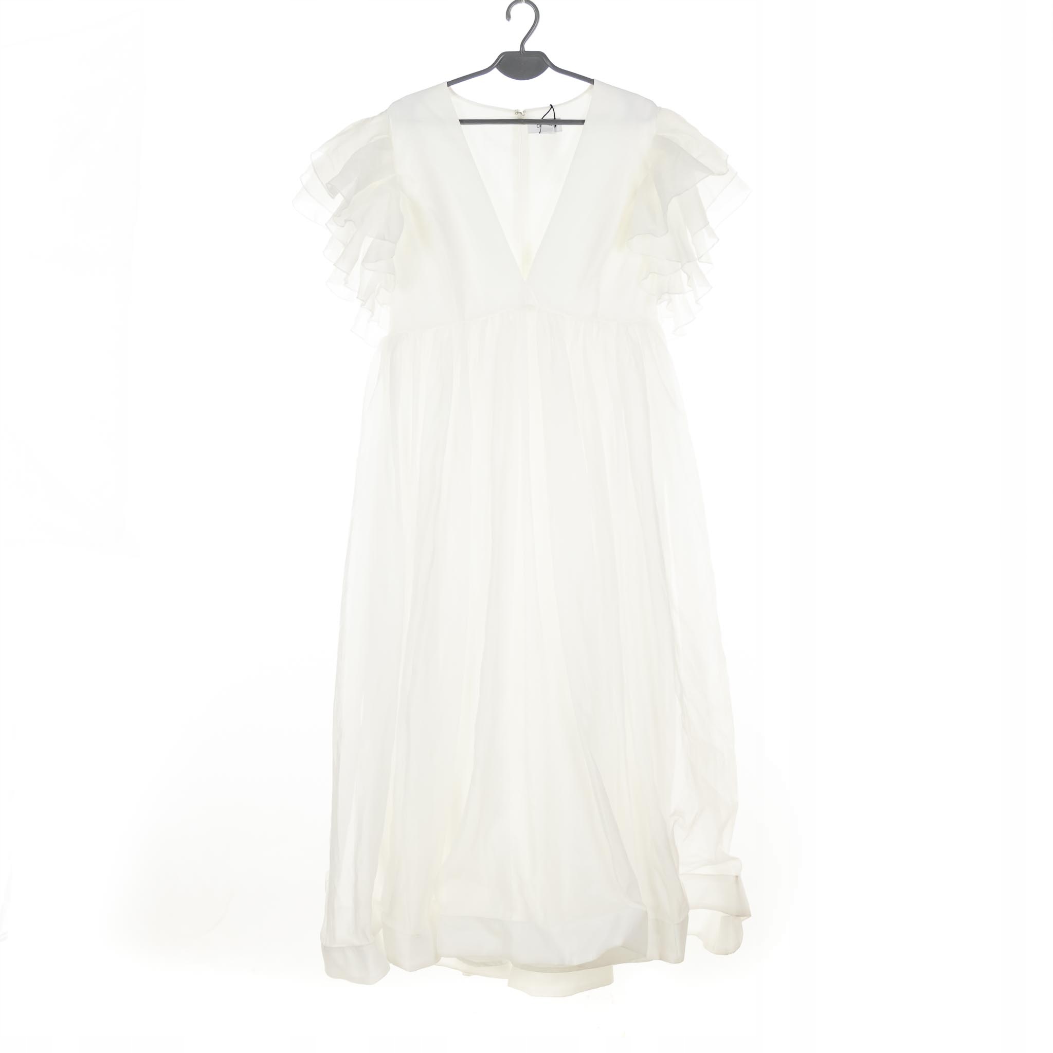 Šaty Coast Bílé S Rozevřeným Krátkým Rukávem Do Poloviny Lýtka 42