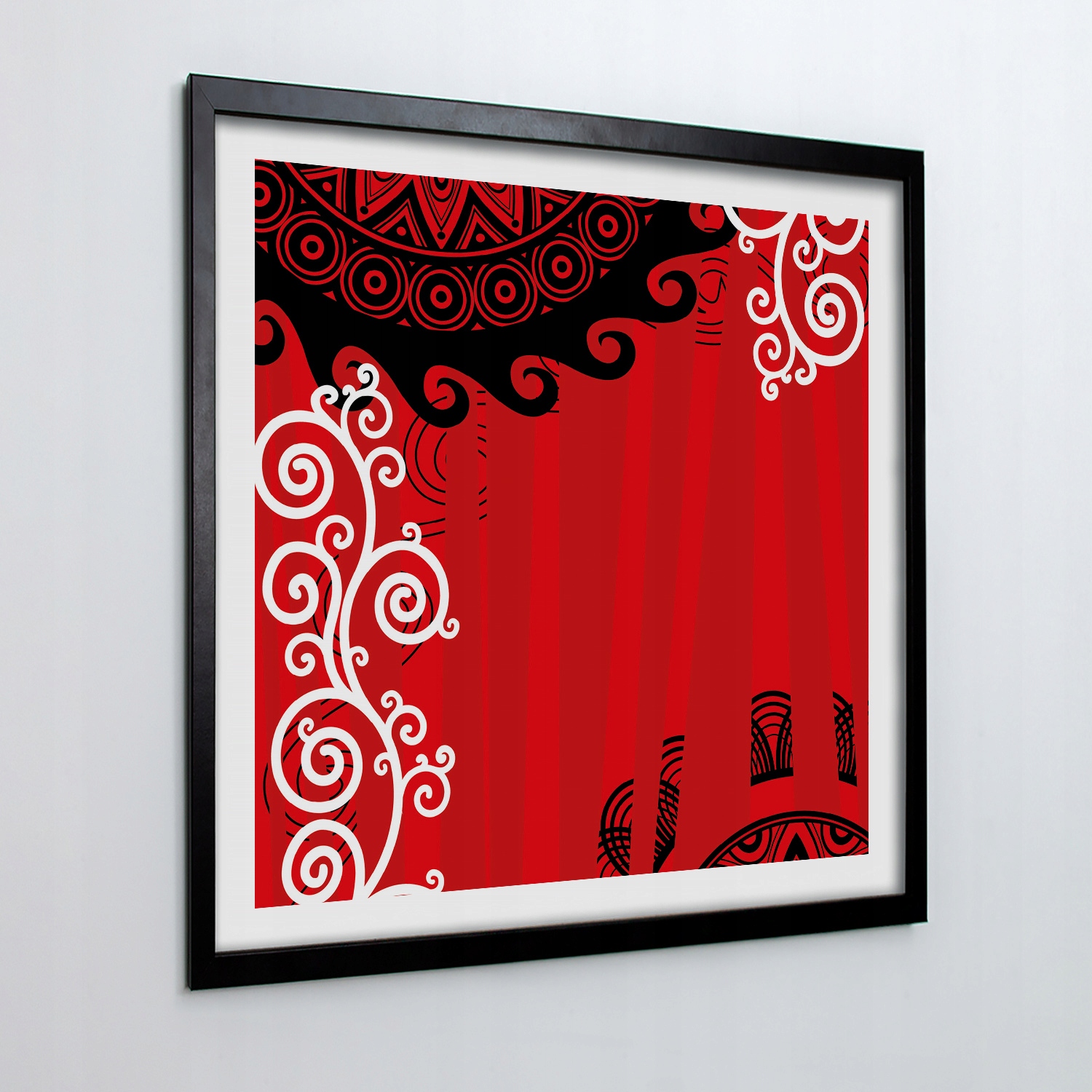 Moderní obraz s rámem Vzor indie dekor 50x50 cm