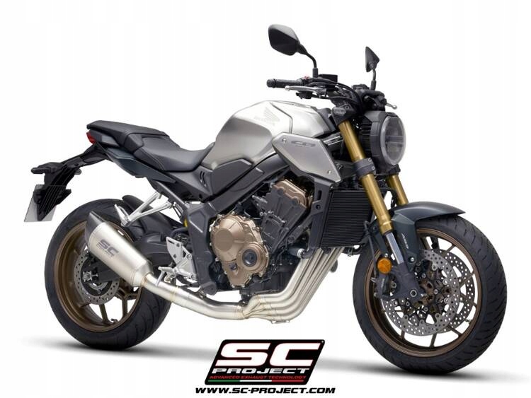 SC-Project pełny układ wydechowy SC1-R tytan Honda CB650R (2019-2020) Dopasowanie do pojazdu produkt dedykowany